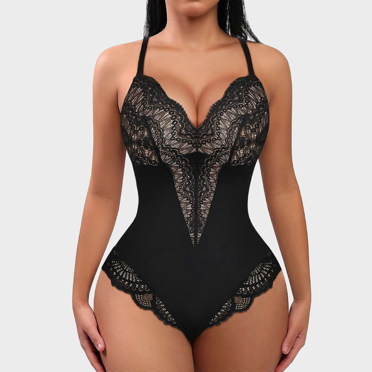 Lace V-Neck Camisole Slim Body Shaper