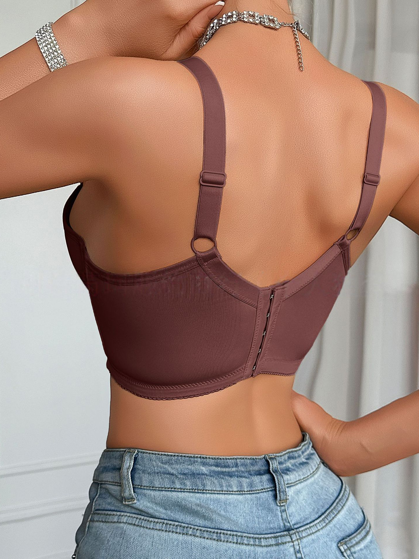 Lace Gathering Bra