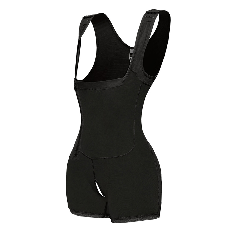 U-Neck Design Tummy Control Butt Lefting Solid Bodysuit