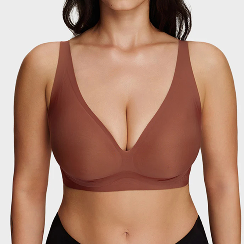 Supportive Wireless Deep-v Bra
