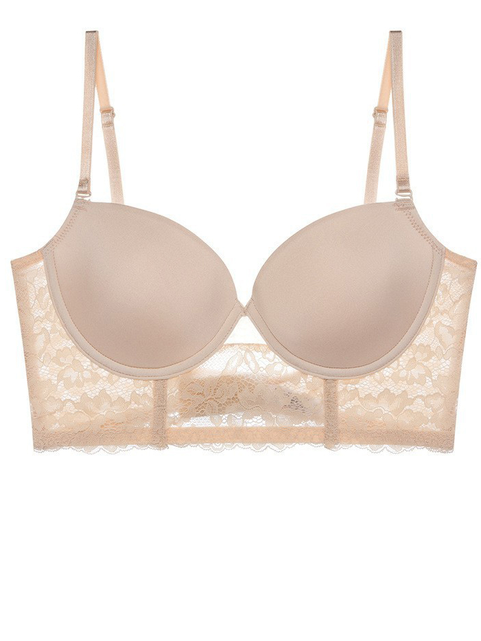 Lace Smooth Push-up Back Soft Underwire Bra