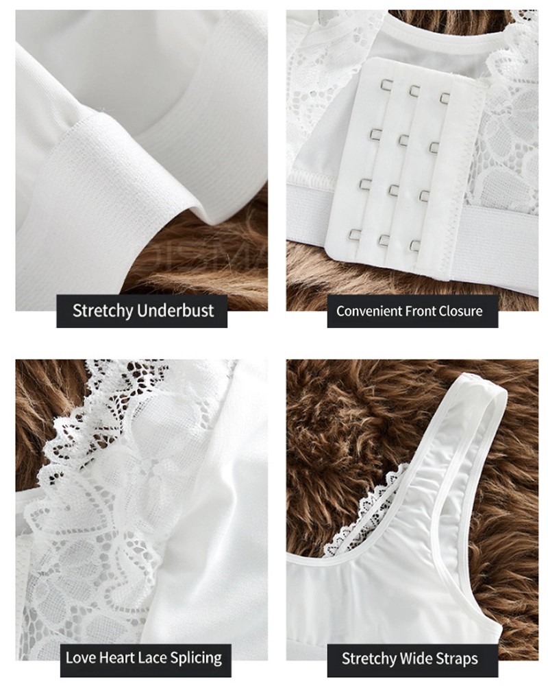 Valentine's Day Lace Front-closure Bralette