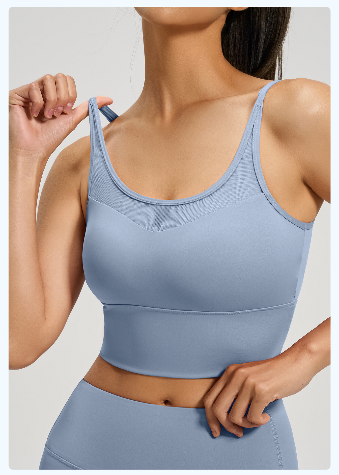 Mesh Yoga Backless One-piece Sports Fitness Bra
