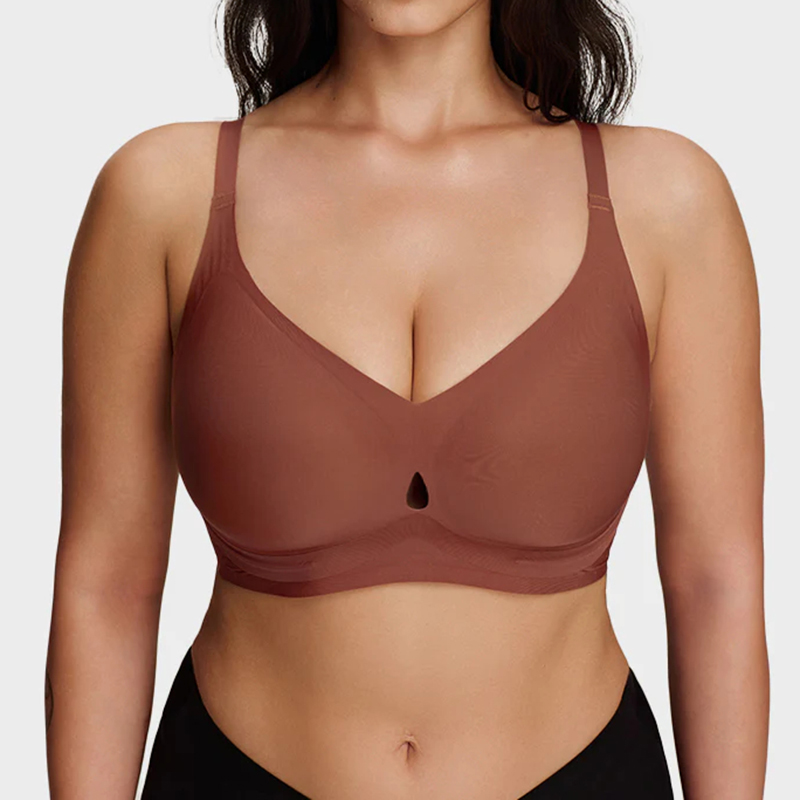 Teardrop Cutout Support Bra