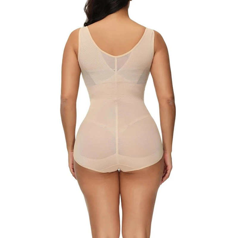 One Piece Sleeveless See-through Look Casual Shapewear
