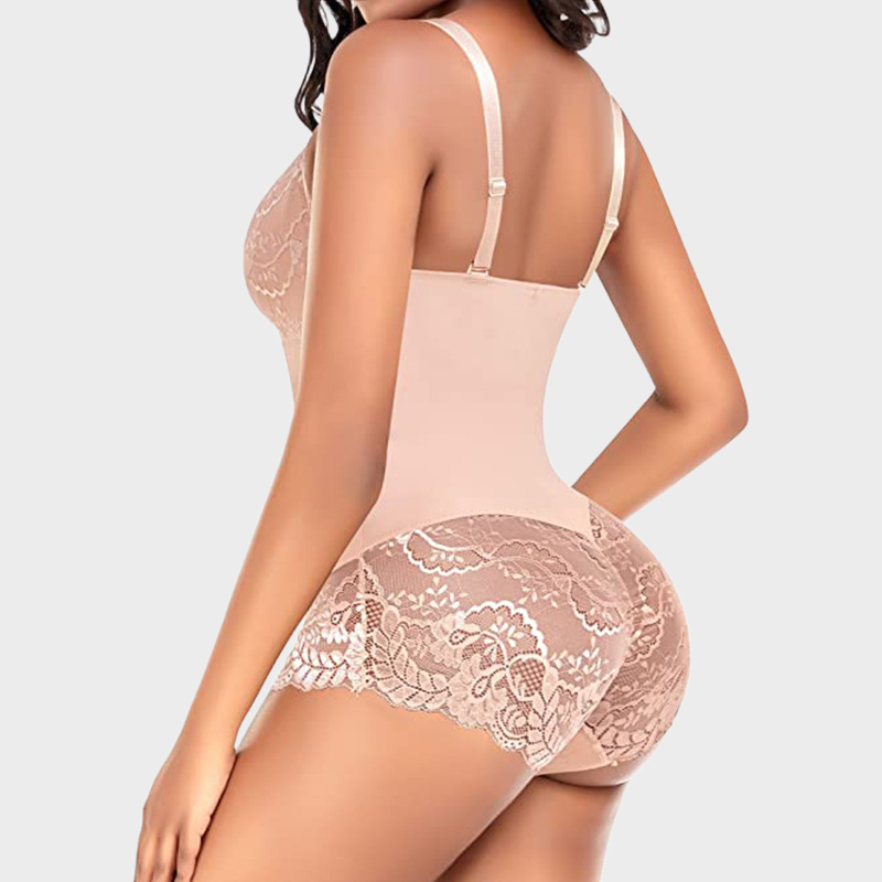 Sexy Lace Tummy Control Breathable Bodysuit