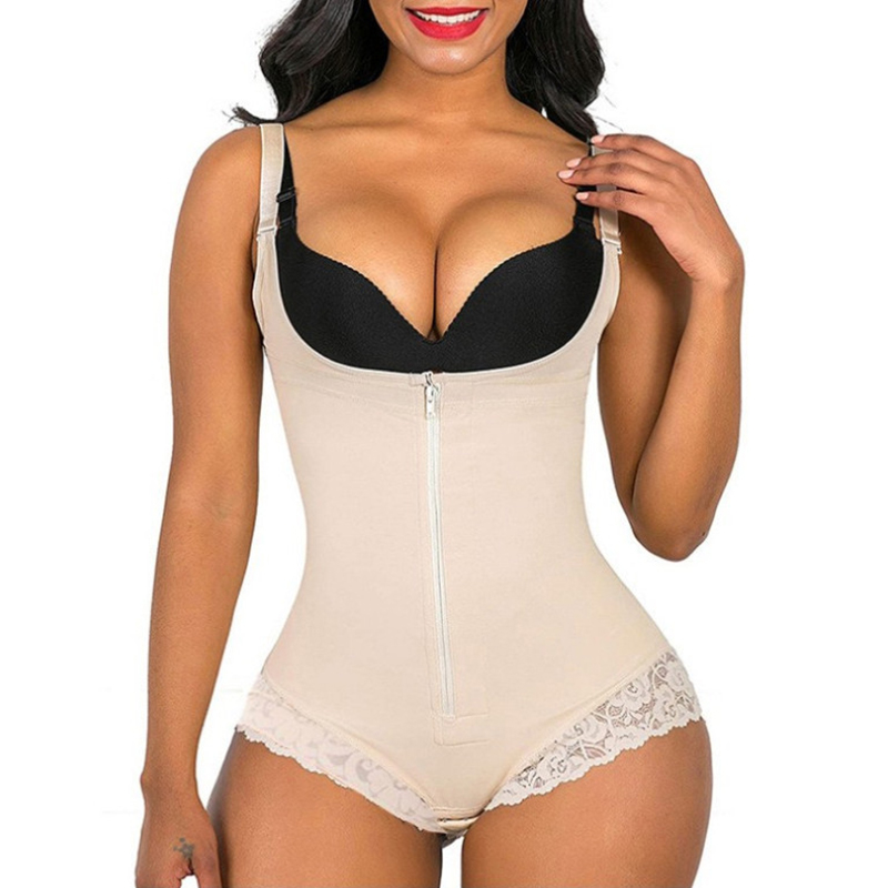 One Piece Sleeveless Lace Shapewear