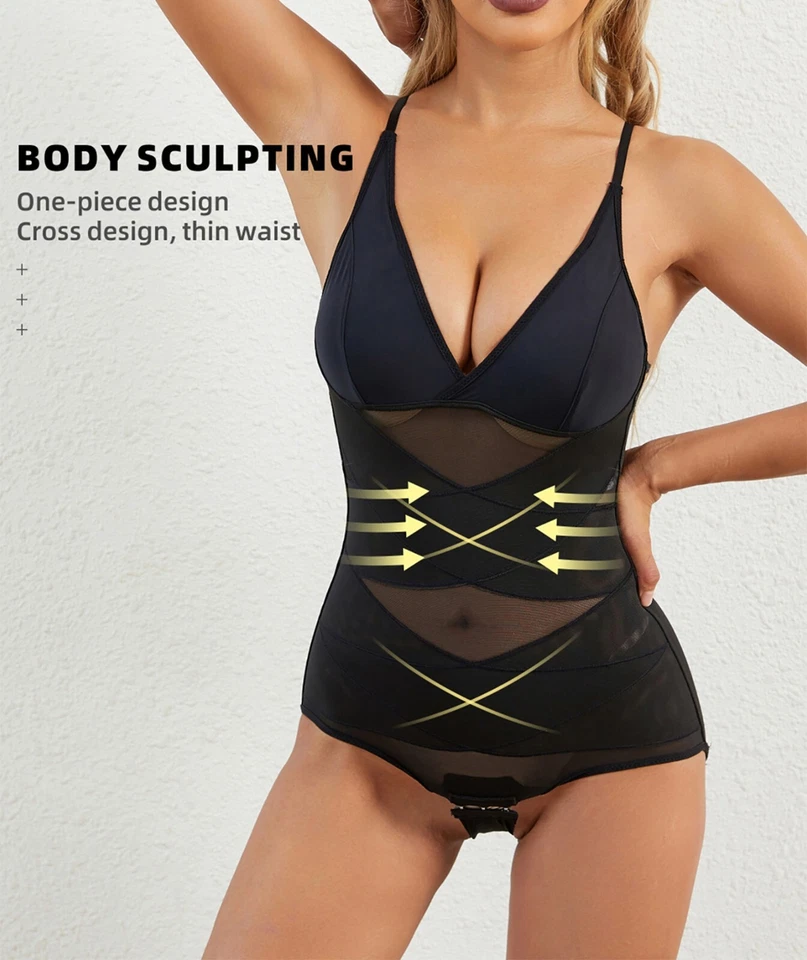 Sports Mesh Breasted Seamless Belly Control Body Shaping Underwear