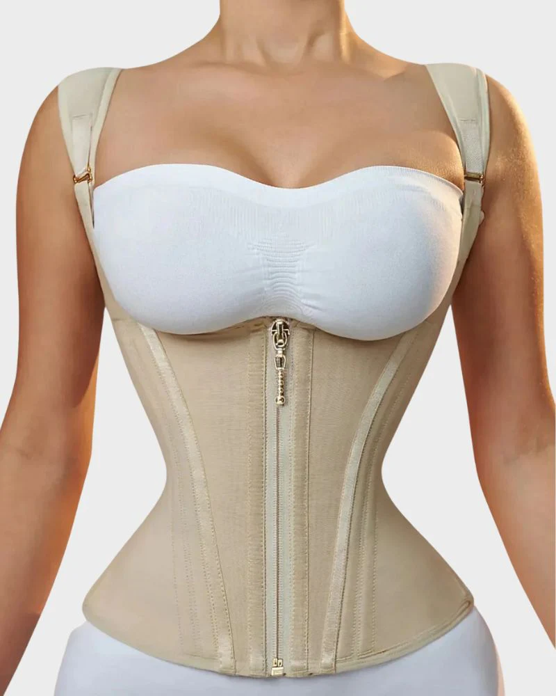 Modeling Strap Steel Boned Corset Tummy Girdle