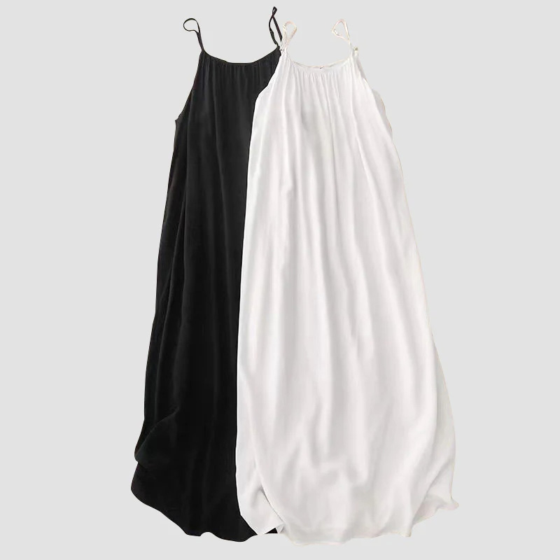 Women's Solid Color Backless Cami Dress