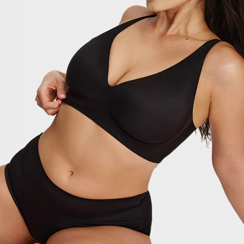 Supportive Wireless Deep-v Bra