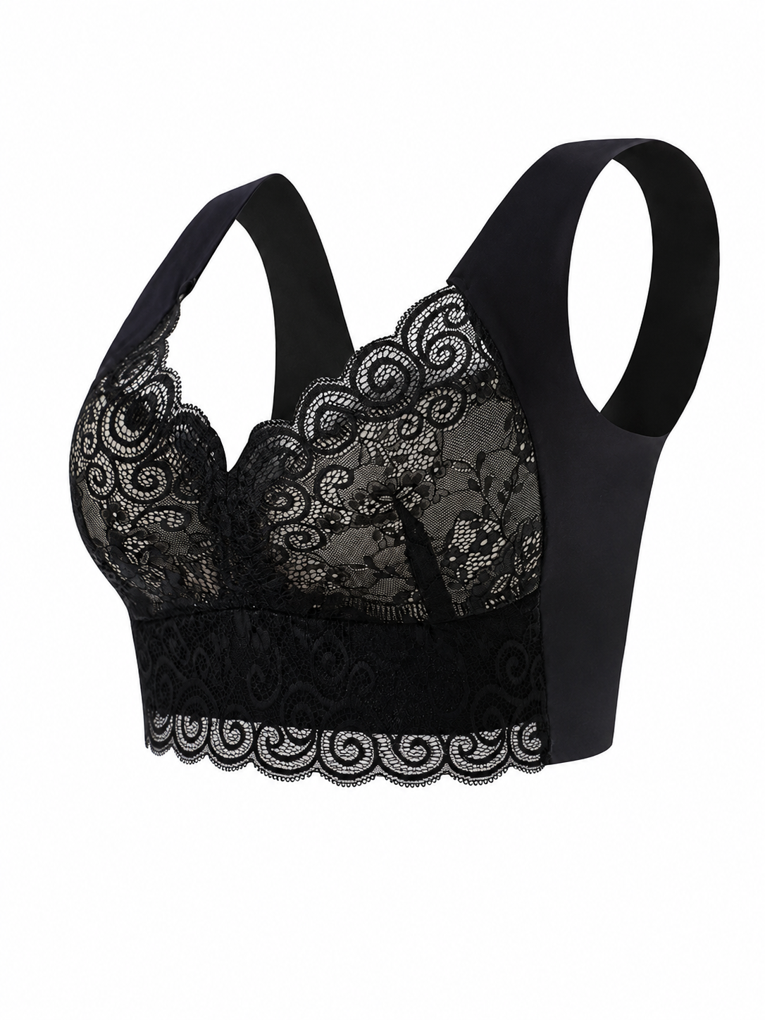 Lace Wire-free Seamless One-piece Bra