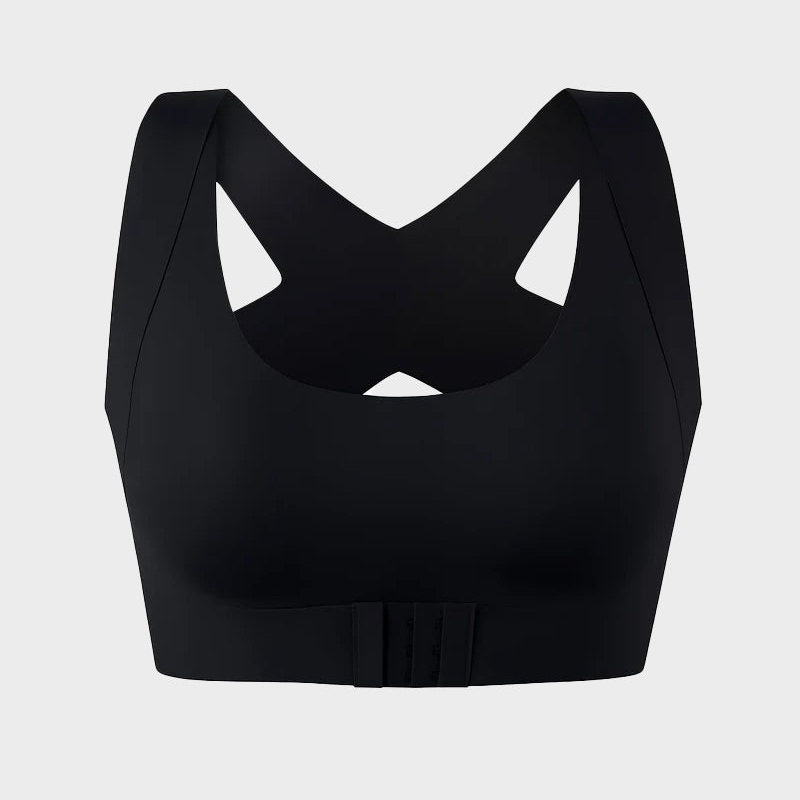 Front Closure Cross-back Wireless Posture Bra