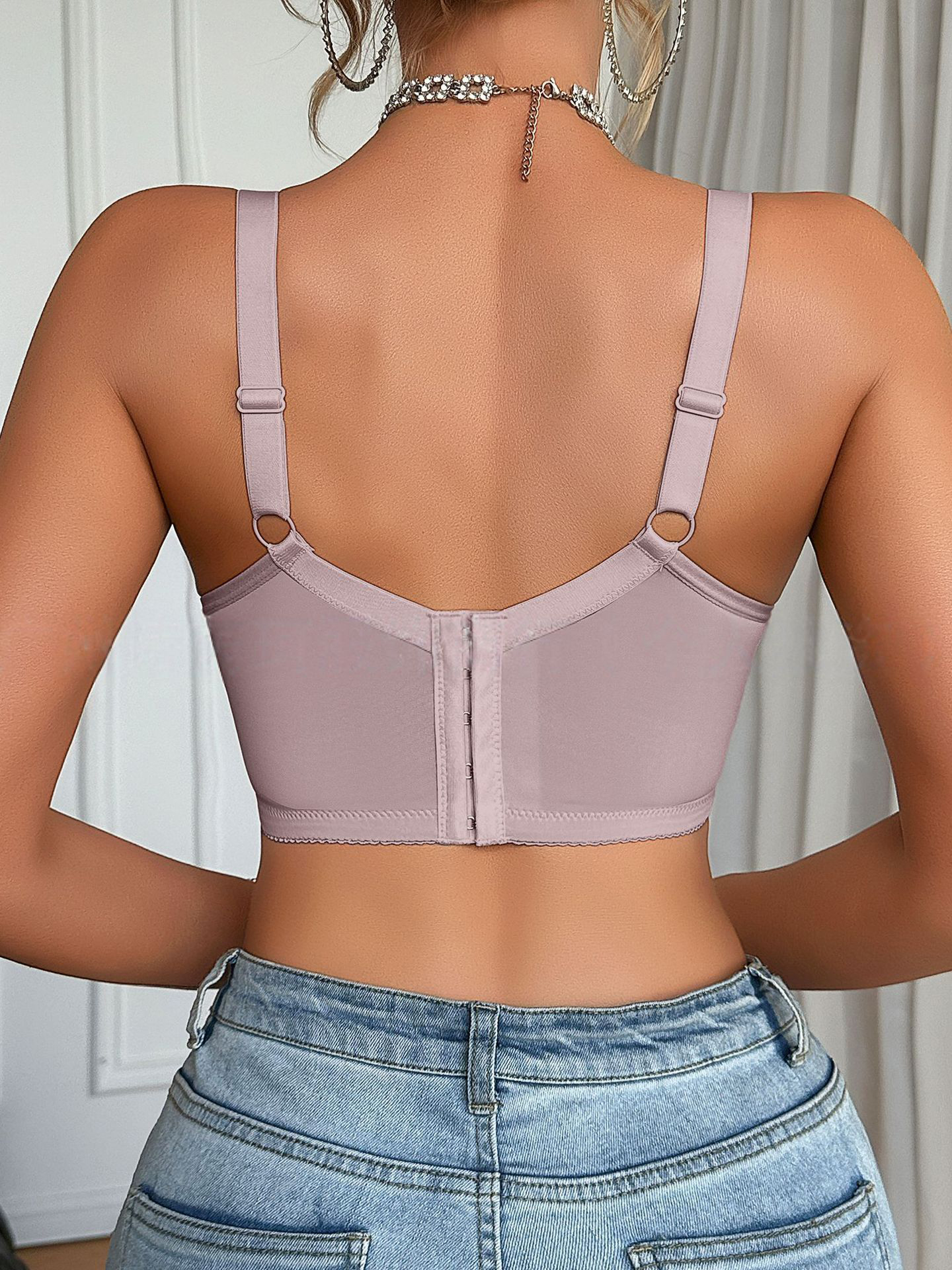 Lace Gathering Bra