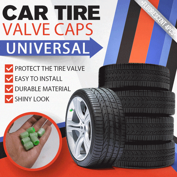 🚗Glow-in-the-Dark Tire Caps 💡(Buy 2 Free Shipping)