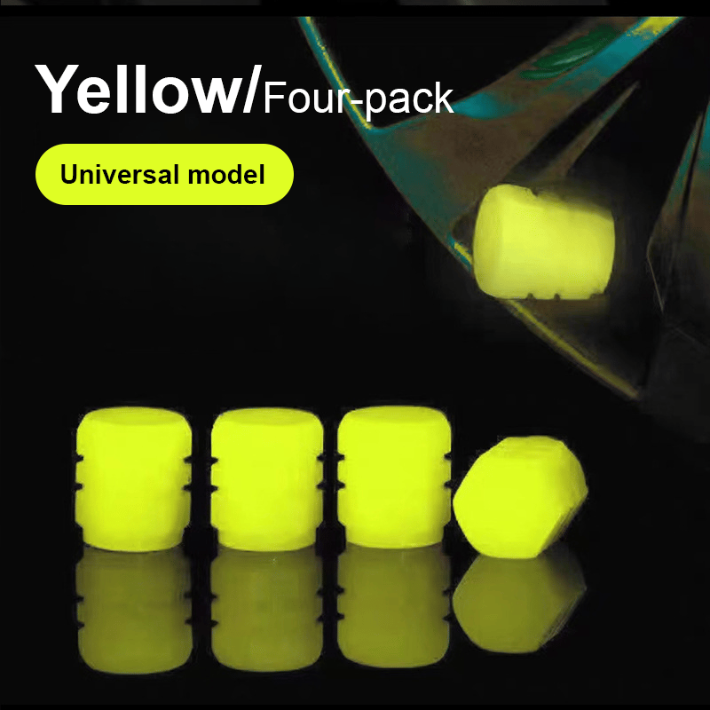 🚗Glow-in-the-Dark Tire Caps 💡(Buy 2 Free Shipping)