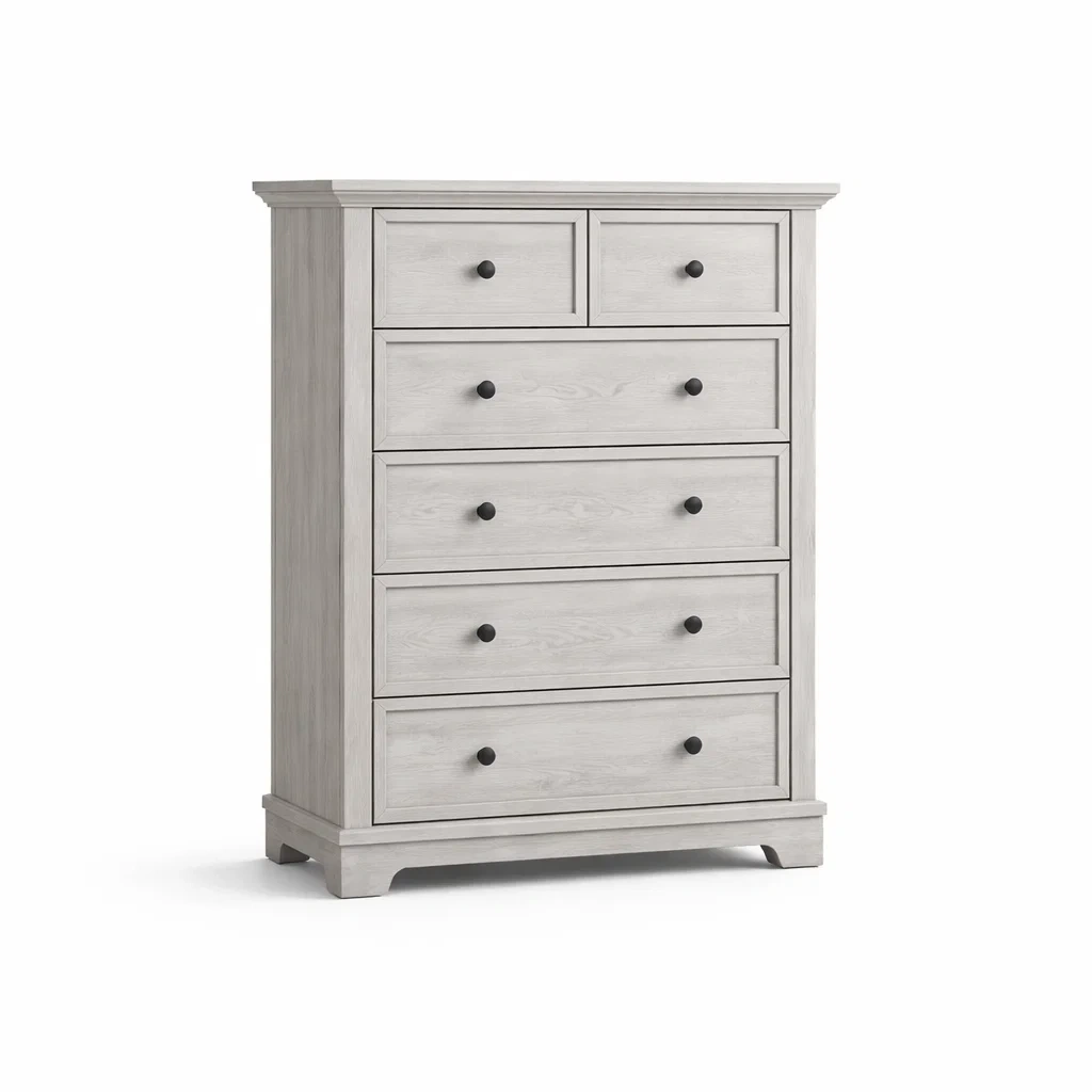 Cassettiera in Legno MDF Grigio Chiaro-NOOKLUXZ