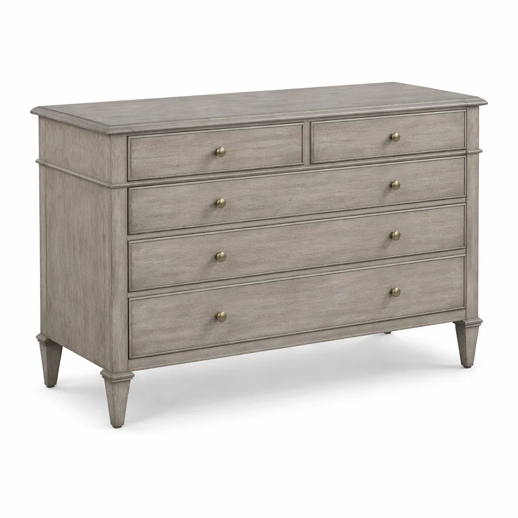 Cassettiera in Legno Grigio Chiaro-NOOKLUXZ
