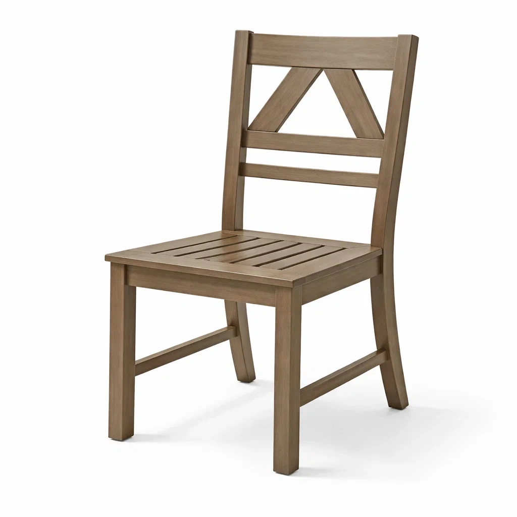 Sedia da pranzo in Legno Massello con Schienale a X-NOOKLUXZ