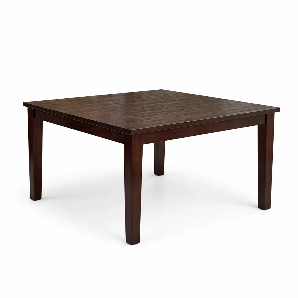 Tavolo da pranzo quadrato in Legno Marrone-NOOKLUXZ