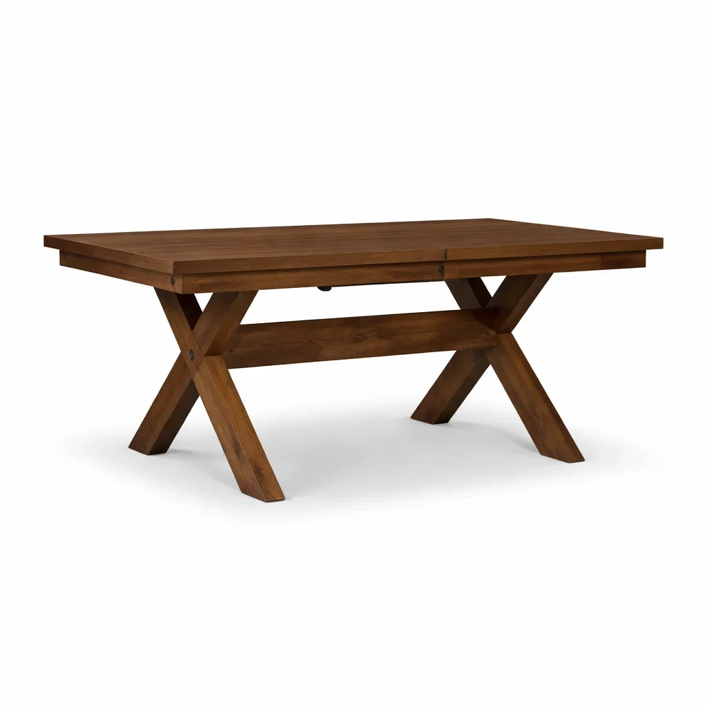 Tavolo da pranzo rettangolare in Legno Massello-NOOKLUXZ