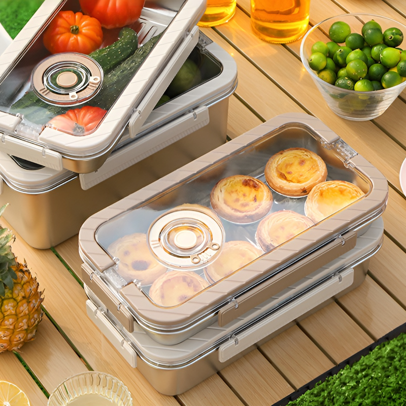 Lebensmittelaufbewahrungsbehälter aus Edelstahl