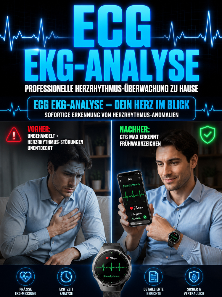 🩺 Smartwatch 2026: 99,8% Präzise EKG- & Blutdruckanalyse! 💓