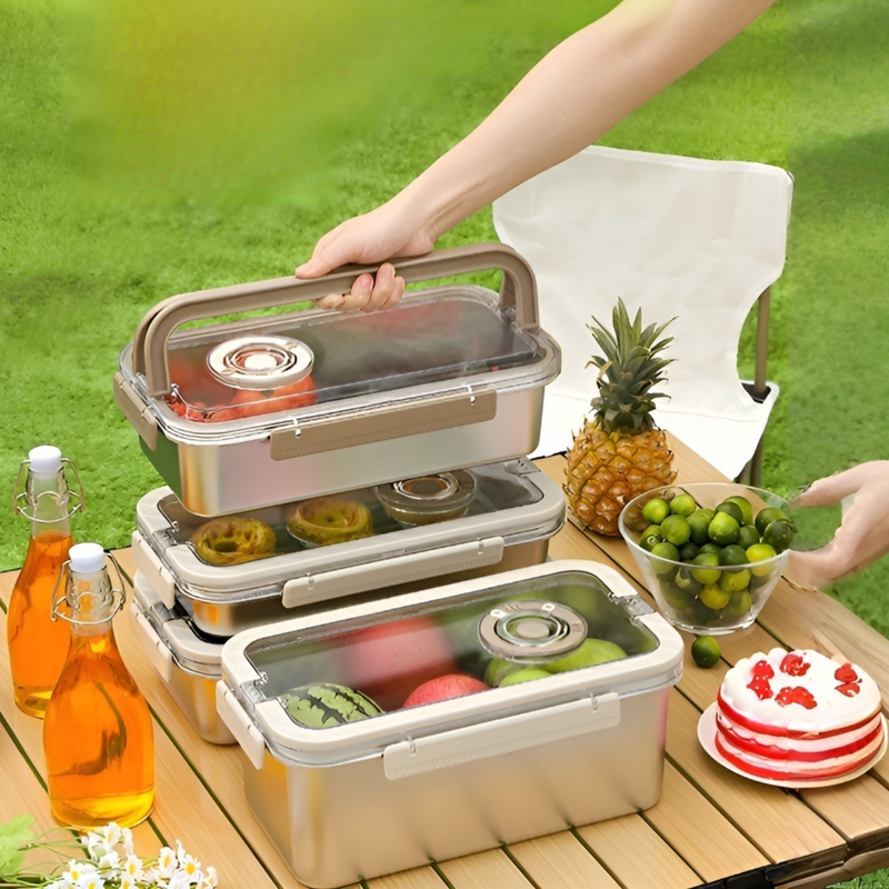 Lebensmittelaufbewahrungsbehälter aus Edelstahl