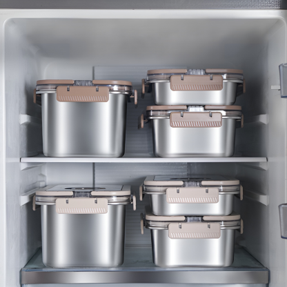 Lebensmittelaufbewahrungsbehälter aus Edelstahl