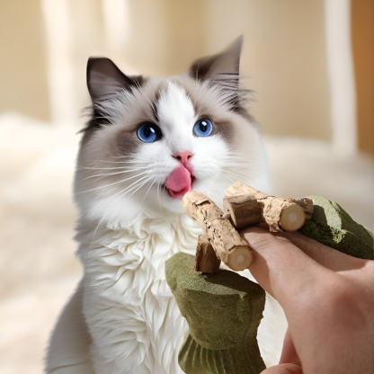 Bastones de Polygonum para moler dientes en casa
