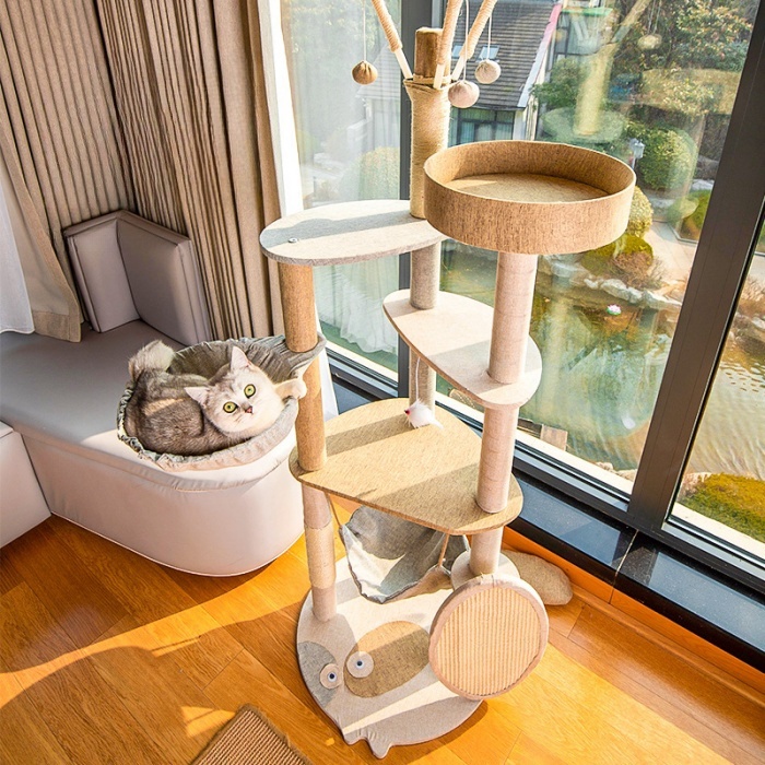 Multi-level Cat Tree Cat Tower Pet Supplies Climbing Frame Cat House