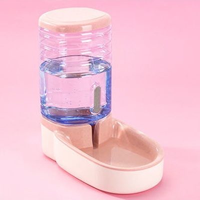 Cat Dog Food Storage Container Automatic Feeding and Water Bowl Set