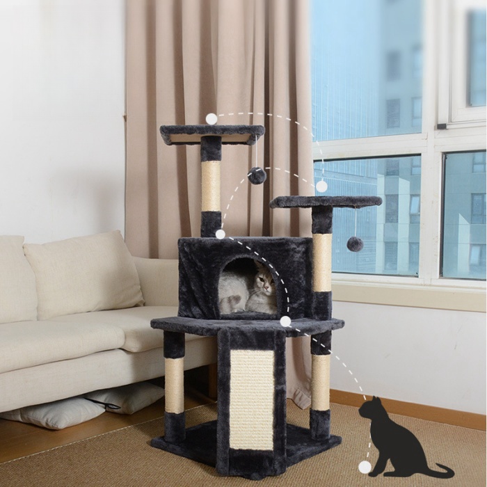 Multi-level Cat Tree Cat Tower Pet Supplies Climbing Frame Cat House