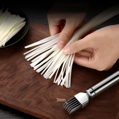 Zwiebelschneider aus Edelstahl für die Küche