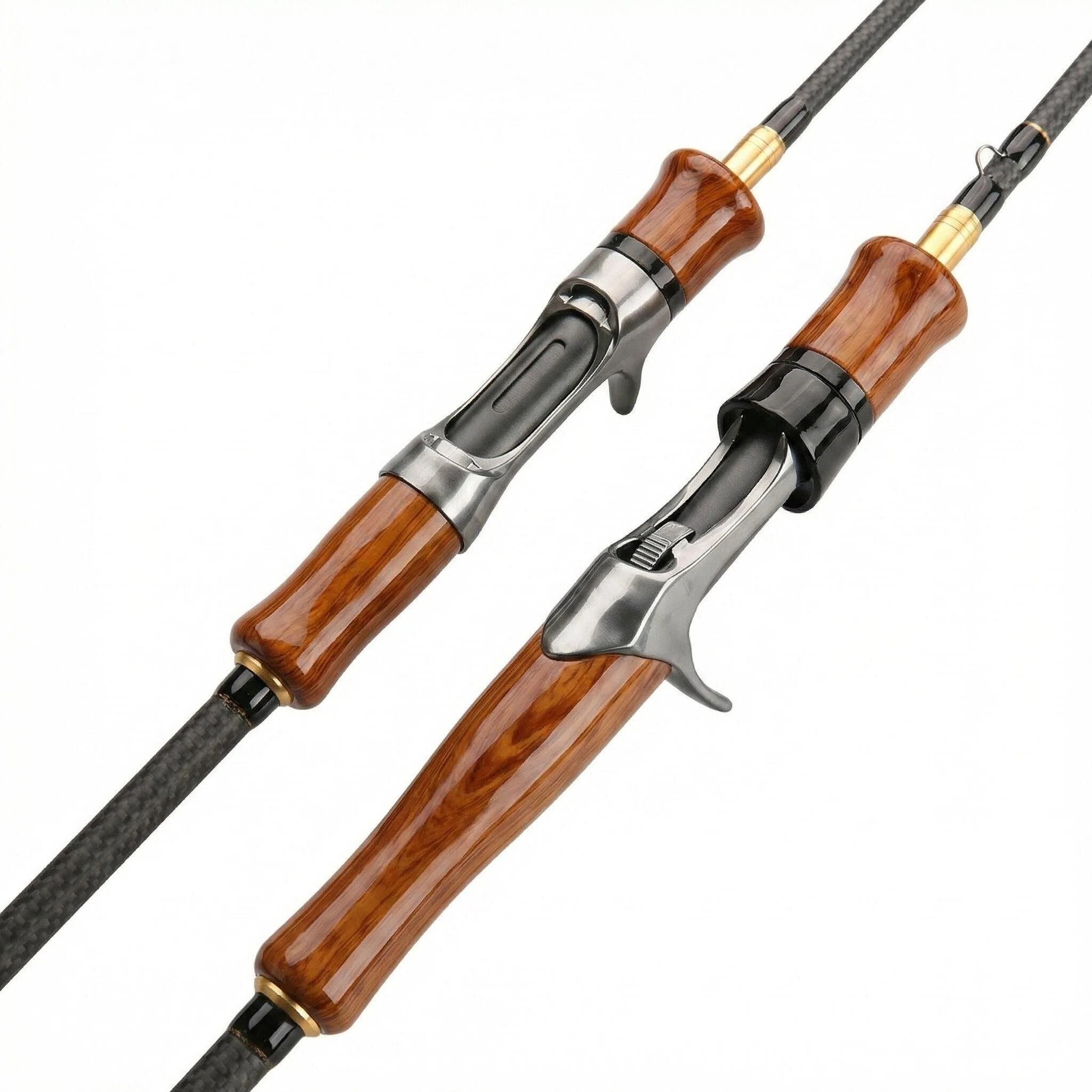 YEZIXIN UL Ultra-Light Micro Jigging Rod – Solid Carbon Telescopic/Plug-in Spinning Rod for Minnows, Dace, Bass & Topmouth Culter