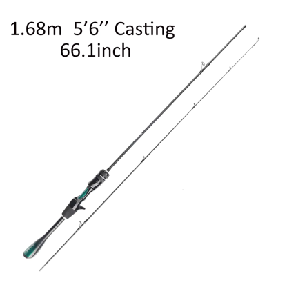 YEZIXIN 1.8m Ultralight Solid Carbon Trout Rod - UL Extra Soft Tip Casting Lure Rod for Chub & Whitefish