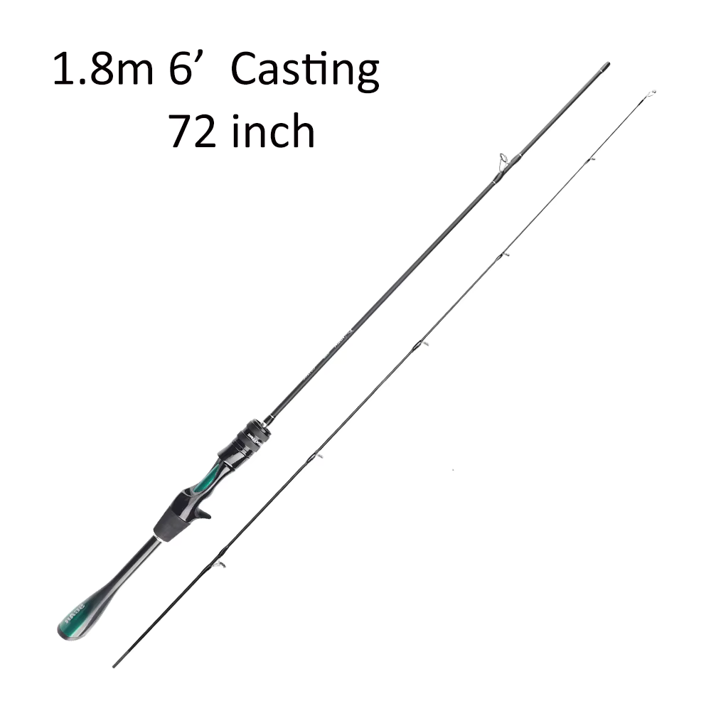YEZIXIN 1.8m Ultralight Solid Carbon Trout Rod - UL Extra Soft Tip Casting Lure Rod for Chub & Whitefish