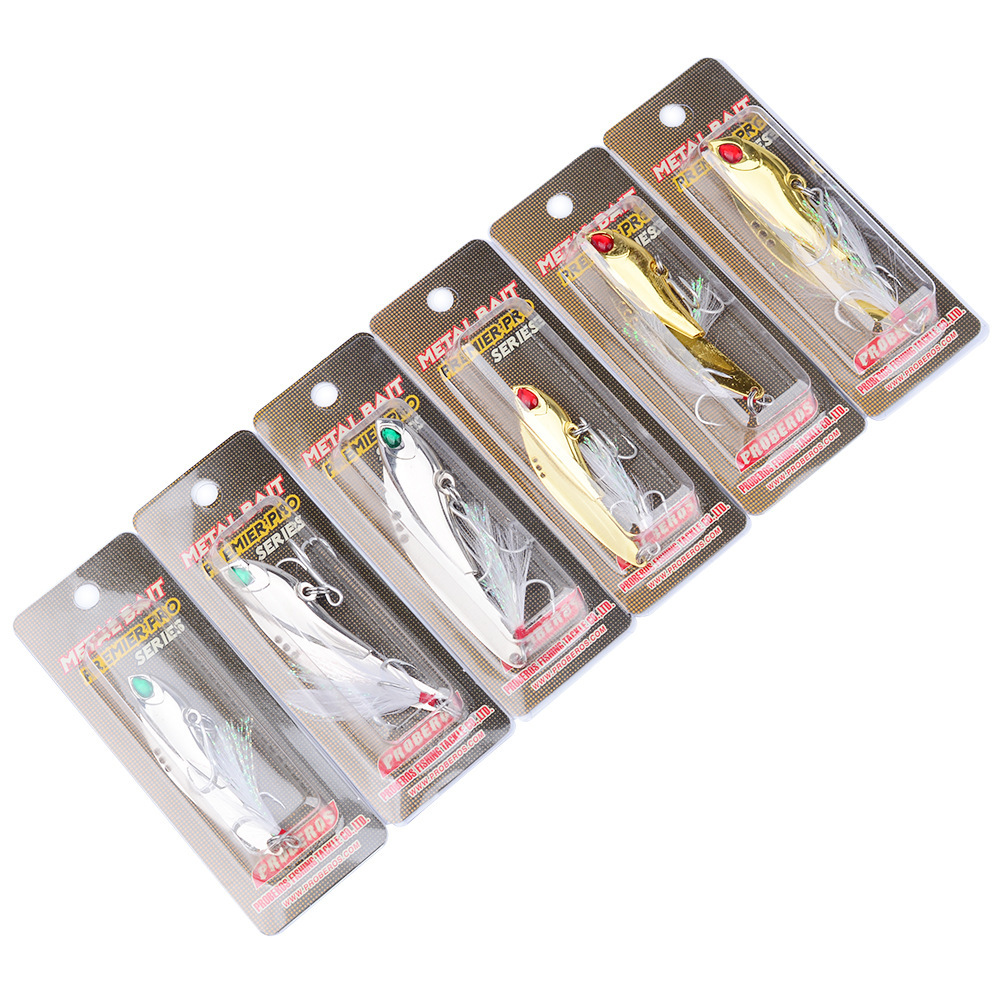 YEZIXIN 11g/16g/23g Metal Spoon Lure, Flying Fish Shape with Feather Treble Hook (Freshwater & Saltwater)