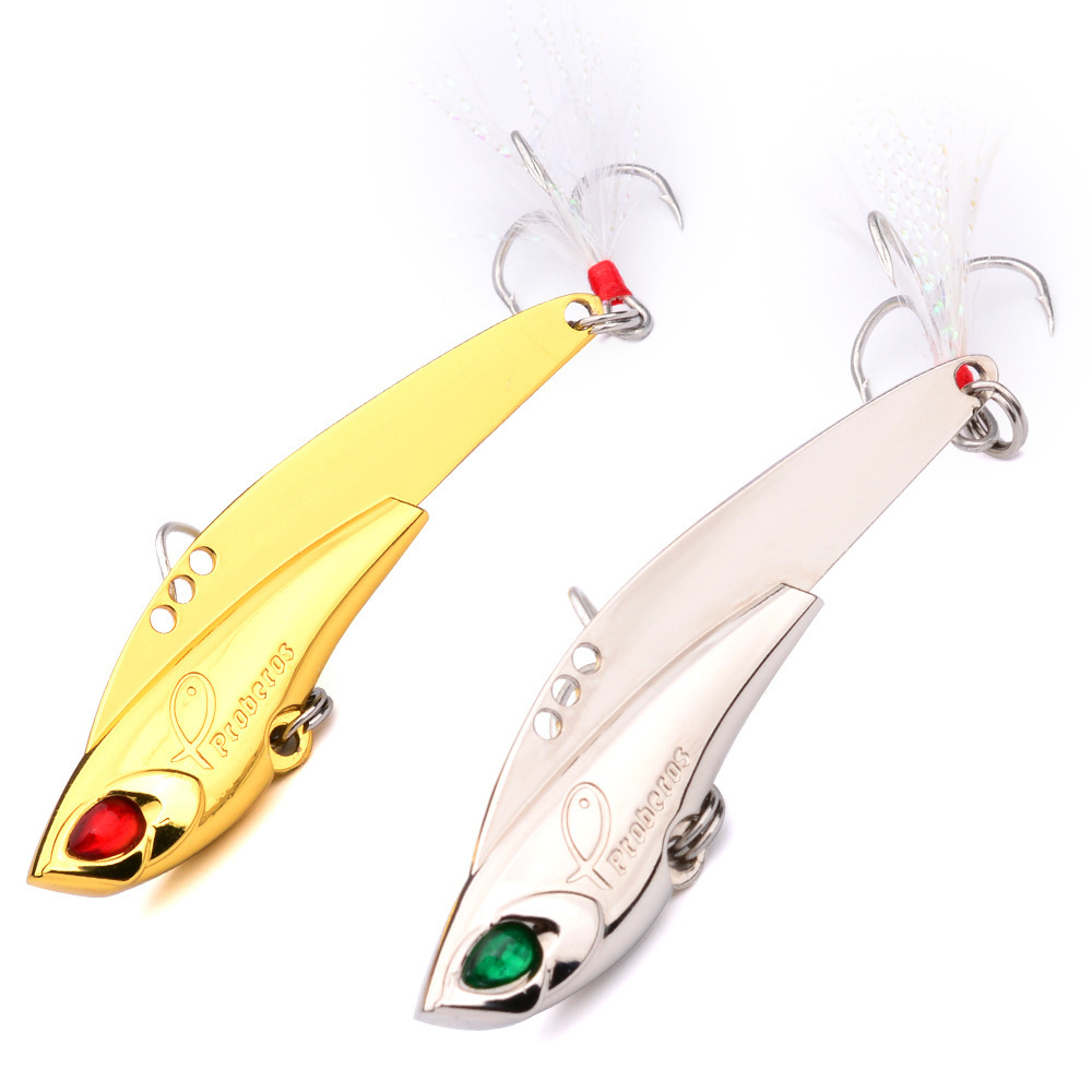 YEZIXIN 11g/16g/23g Metal Spoon Lure, Flying Fish Shape with Feather Treble Hook (Freshwater & Saltwater)