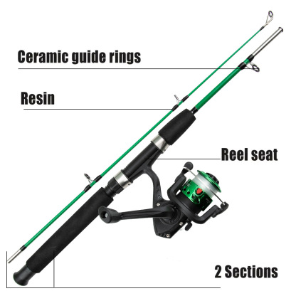YEZIXIN Kids Fishing Rod & Reel Combo Set - Complete Portable Tackle Kit for Beginners