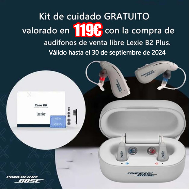 Audífonos de venta libre autoajustables Lexie B2 Plus - Desarrollado por Bose