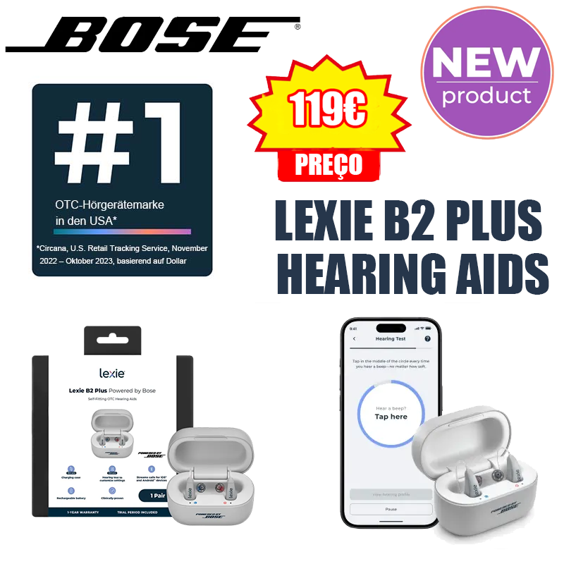Selbsteinstellende Over-the-Counter-Kopfhörer Lexie B2 Plus – Powered by Bose