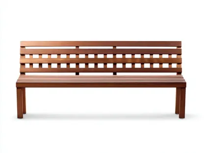 Banc de jardin - bois - 160x48x85 cm - marron - style minimaliste extérieur-Pineuphaus