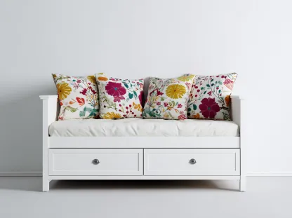 Canapé lit en bois pour chambre 185x85x75 cm - blanc - style classique-Pineuphaus