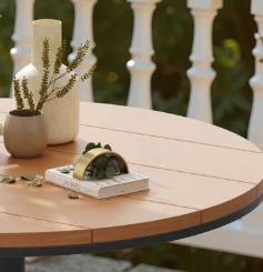 Outdoor Round Patio Bistro Dining Table