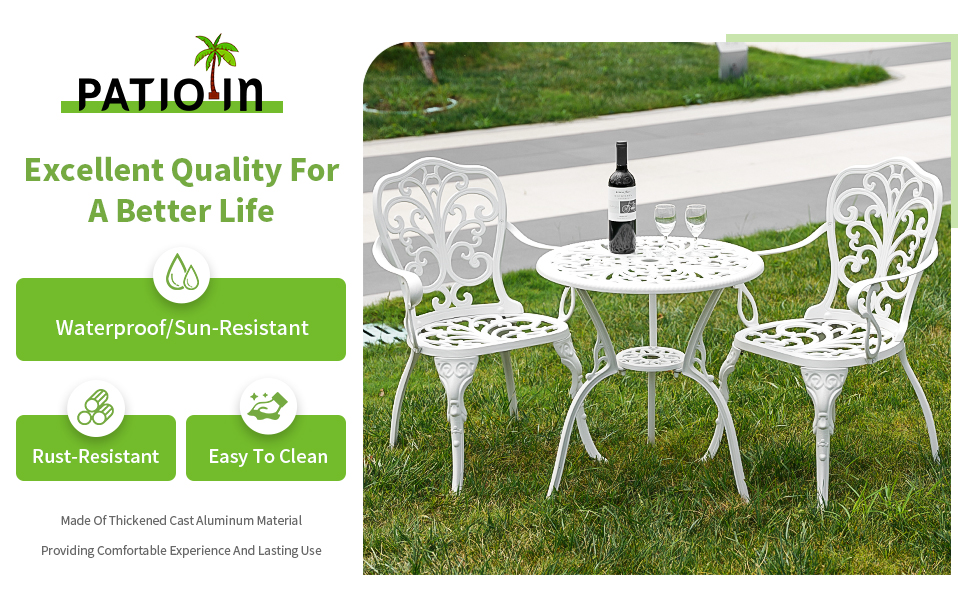 bistro table and chairs set of 2