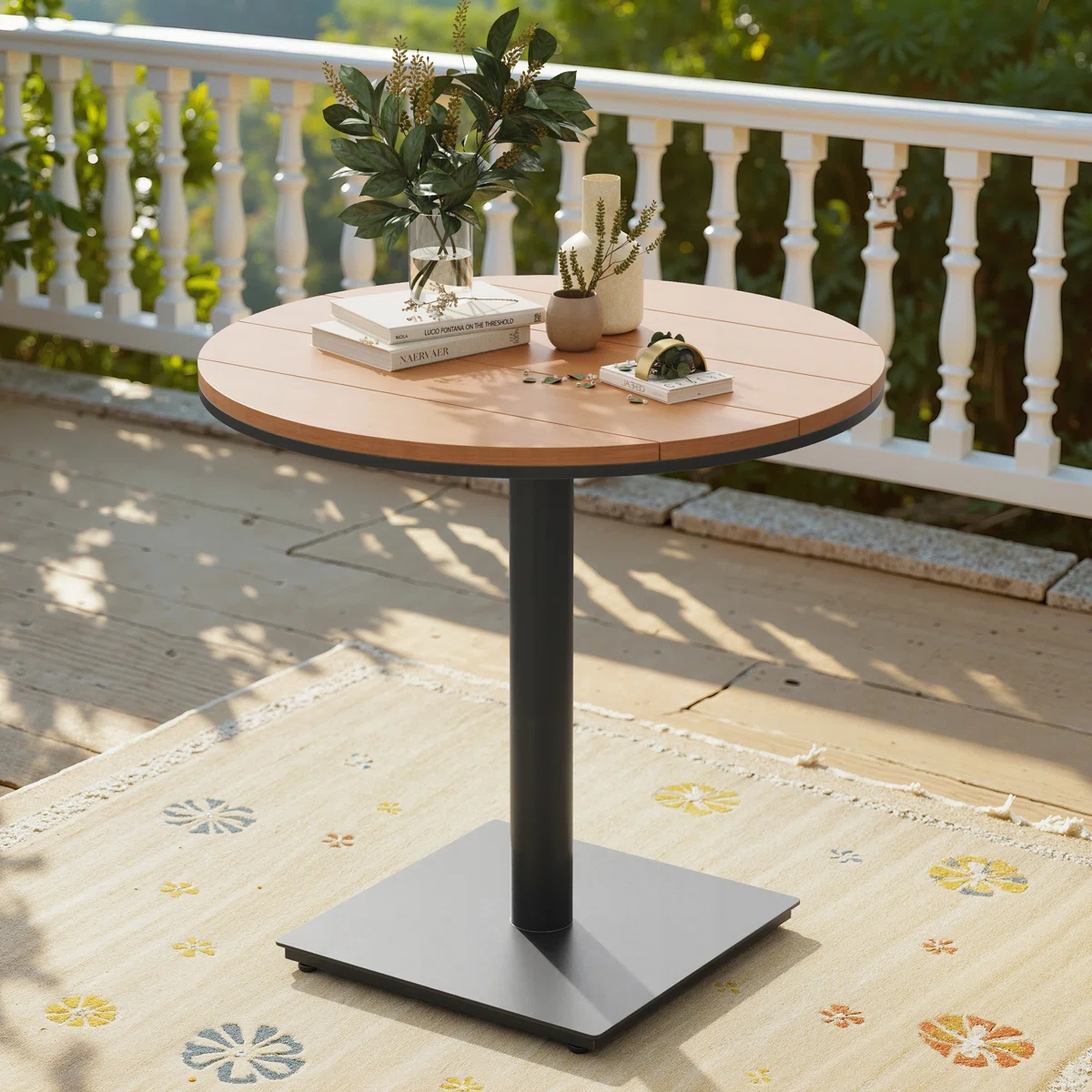 Outdoor Round Patio Bistro Dining Table