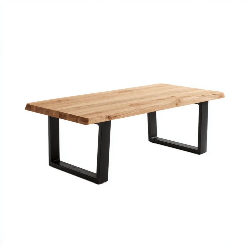 Tavolo da pranzo in legno massiccio 200x100x75 cm - Design moderno