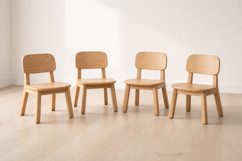 Ensemble de 4 Chaises Enfants Bois Hêtre-Formavelo
