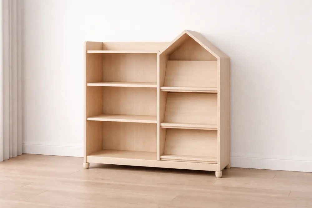 Étagère Maison en Bois Naturel-Formavelo